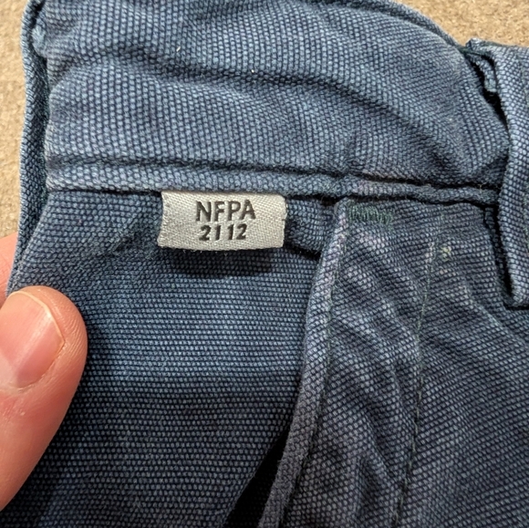 Carhartt FR Fire Resistant Blue Distressed Grunge Pants Men's 36 x 32 - Picture 2 of 8